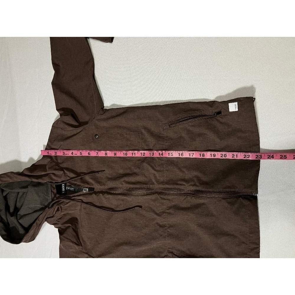 Vuori Daybreak Windbreaker Jacket Brown Heather Full Zip Hooded Women's XS - Picture 8 of 8